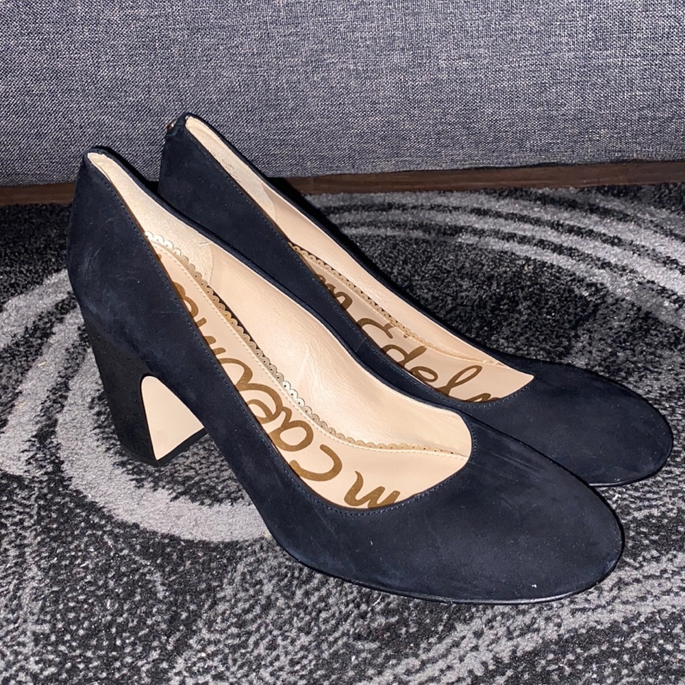 Sam Edelman suede black heels size 9.5